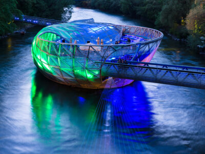 Murinsel des New Yorker Künstler Vito Acconci, © Graz Tourismus, Harry Schiffer