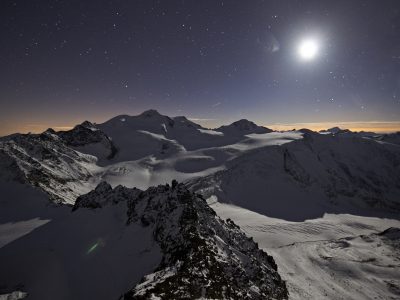 Pitztaler Gletscher Wildspitze bei Nacht © Daniel Zangerl