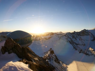 Pitztaler Gletscher Sonnenaufgang Wildspitzbahn © Daniel Zangerl