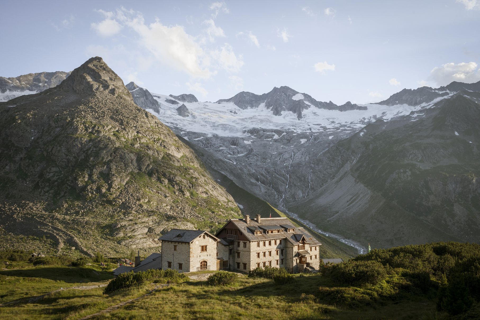 Berliner Hütte tussen de gletsjers
