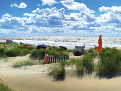 Wunderschöne Kulisse für einen erholsamen und musikalischen Urlaub – der Borkumer Strand. @Nordseeheilbad Borkum GmbH