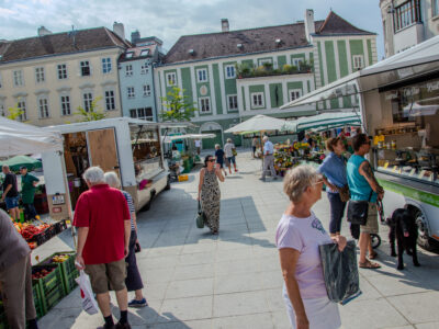 Markt im Sommer © St.Pölten Tourismus Markt im Sommer © St.Pölten Tourismus