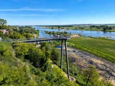 Aussichtsplattform Arneburg. © IMG Sachsen-Anhalt mbH/Christian von Polentz