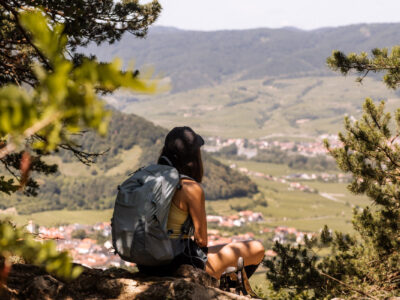 Weitblick vom Welterbesteig Wachau. © Donau Niederösterreich, Olga Brecht