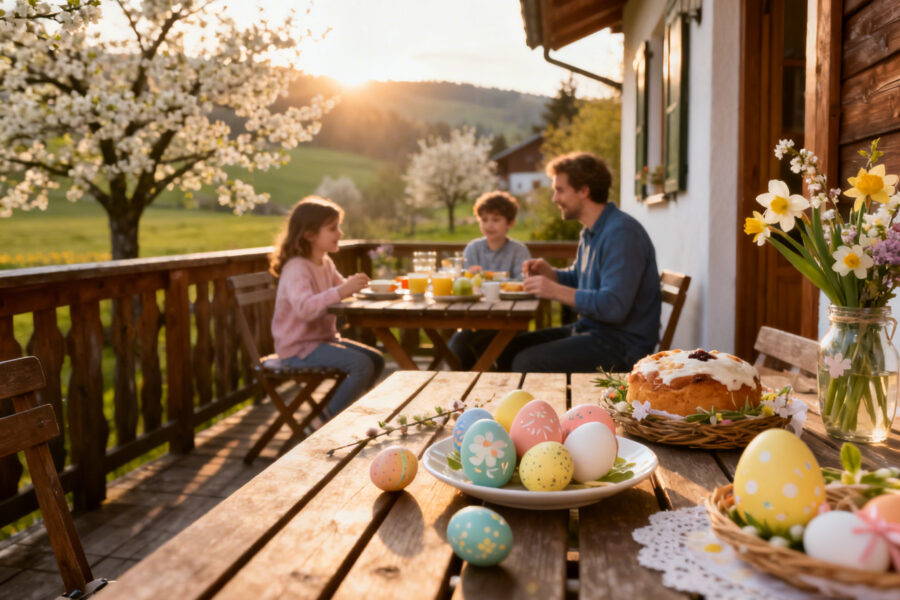 Viele Menschen buchen ihren Osterurlaub mindestens einen Monat im Voraus. Last-Minute-Bucher haben aber ebenfalls gute Aussichten auf schöne Unterkünfte. © Ferienhausmiete.de
